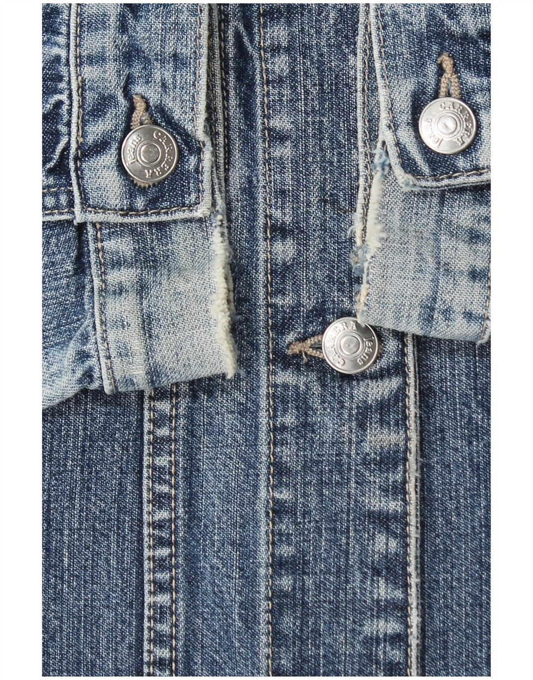 Carrera Veste en jean pour femme UK 12 Bleu moyen Coton