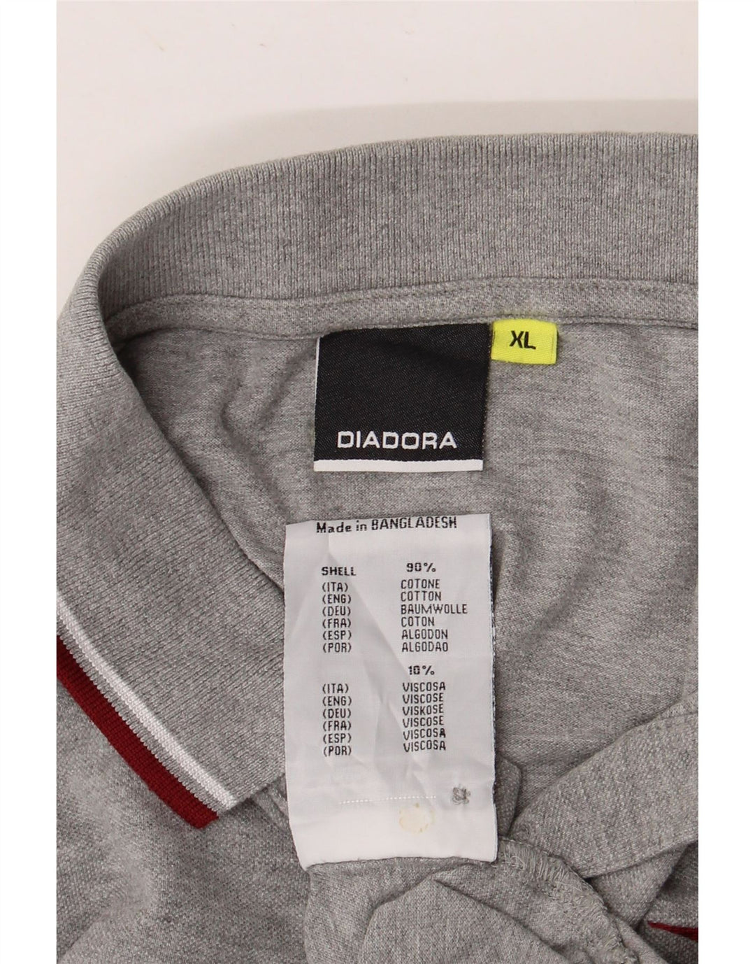 DIADORA Polo Homme XL Gris Coton