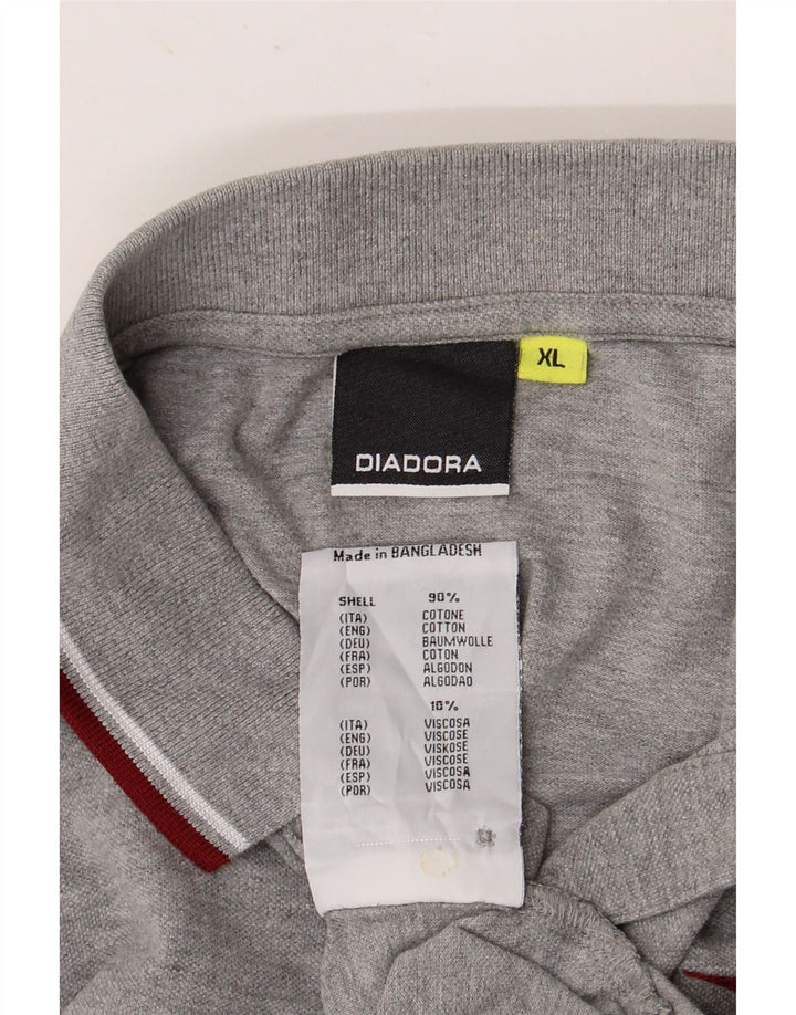 DIADORA Polo Homme XL Gris Coton