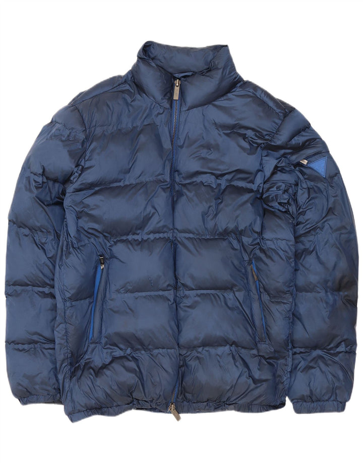 Guess Veste matelassée pour homme UK 38 Bleu marine moyen Polyamide