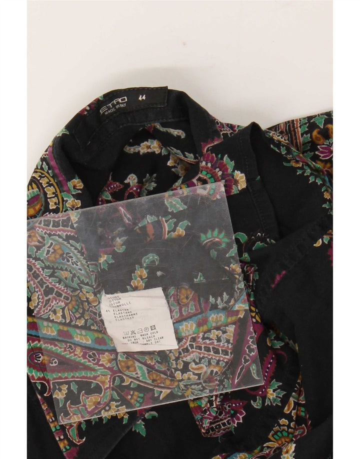 Chemise Femme Etro IT 44 Coton Paisley Noir Moyen