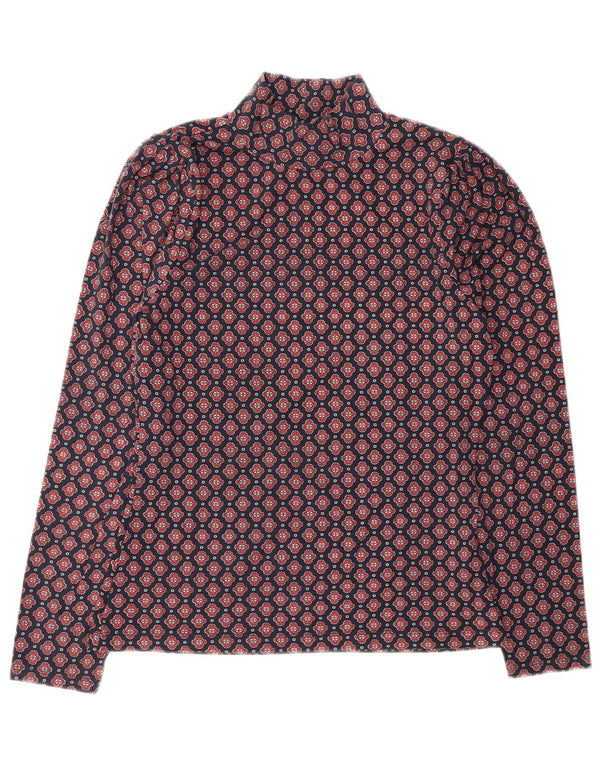 Joules Haut à manches longues pour femme UK 10 Petit Bleu Floral Coton
