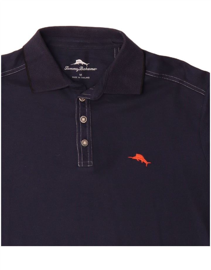 TOMMY BAHAMA Polo Homme Bleu Marine Moyen Coton