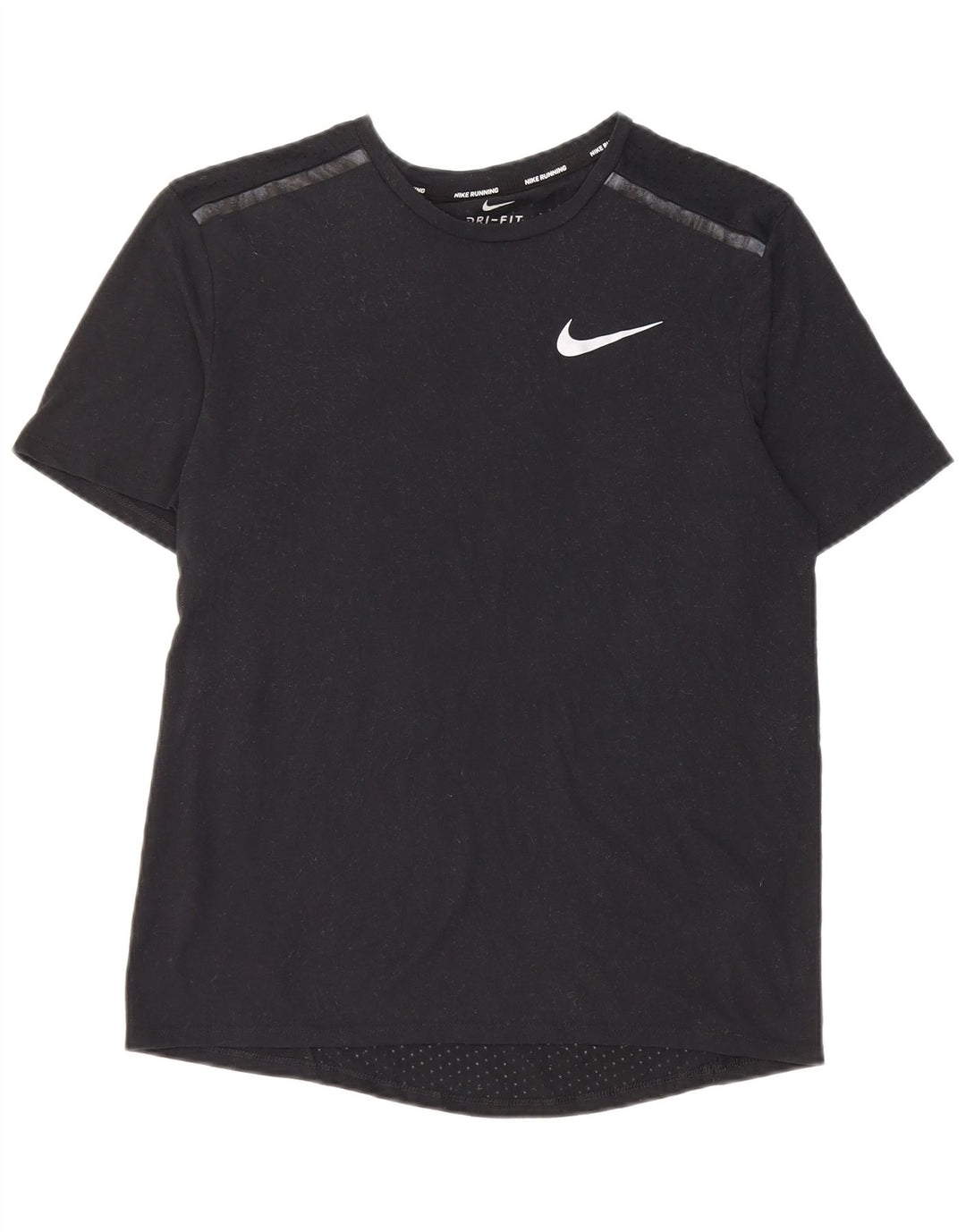 Nike Hommes Running T-Shirt Haut Petit Noir Polyester