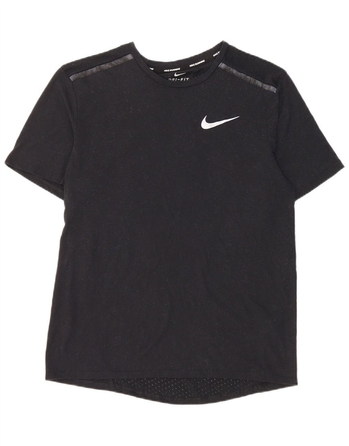 Nike Hommes Running T-Shirt Haut Petit Noir Polyester