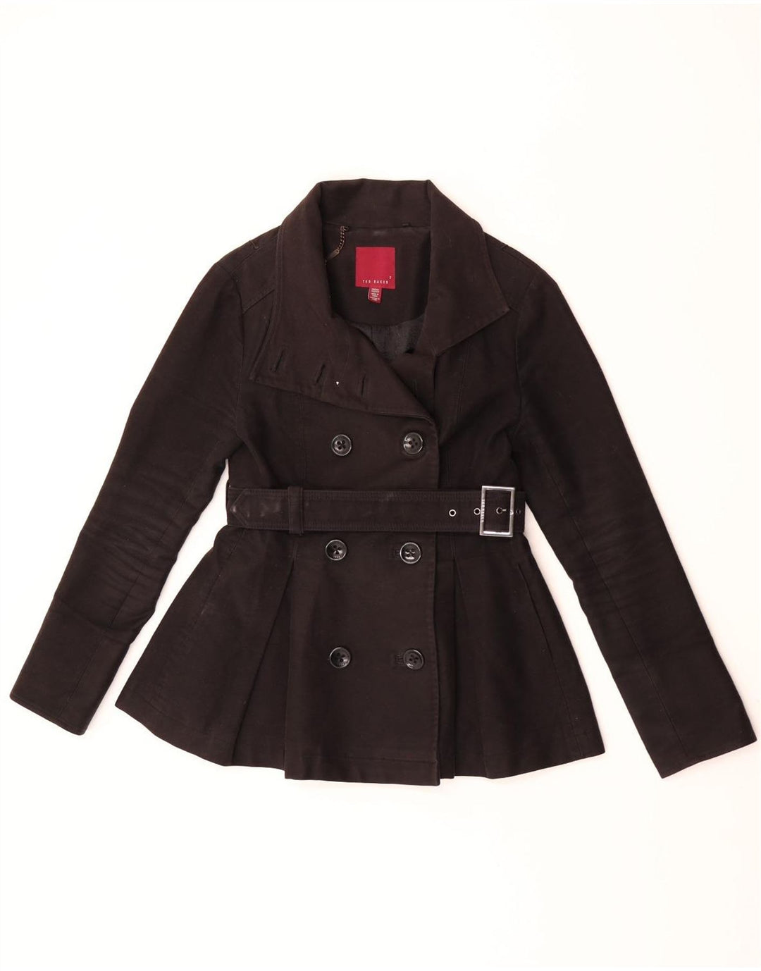 Ted Baker Caban femme taille 2 petit coton noir