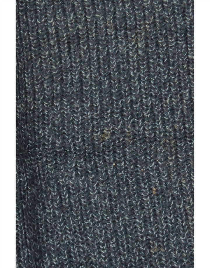 Marks & Spencer Pull col rond pour homme 2XL Acrylique moucheté bleu