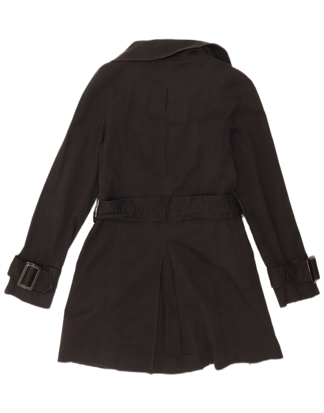 Zara Femme Pardessus UK 6 XS Coton Noir