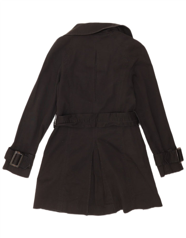Zara Femme Pardessus UK 6 XS Coton Noir
