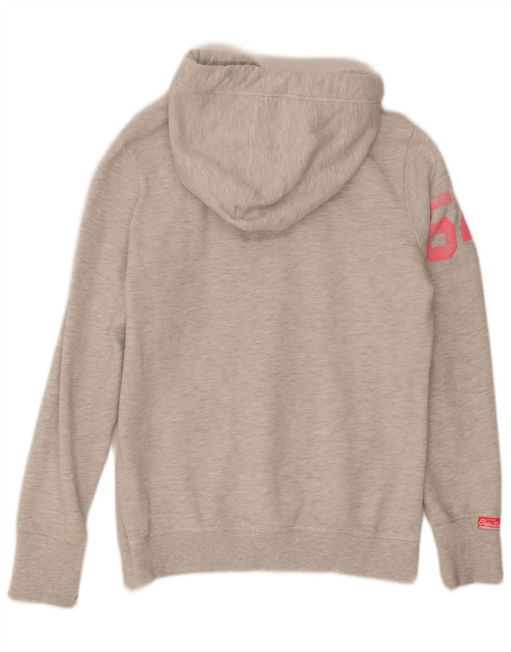 Superdry Pull à Capuche Graphique Homme Gris Moyen Coton