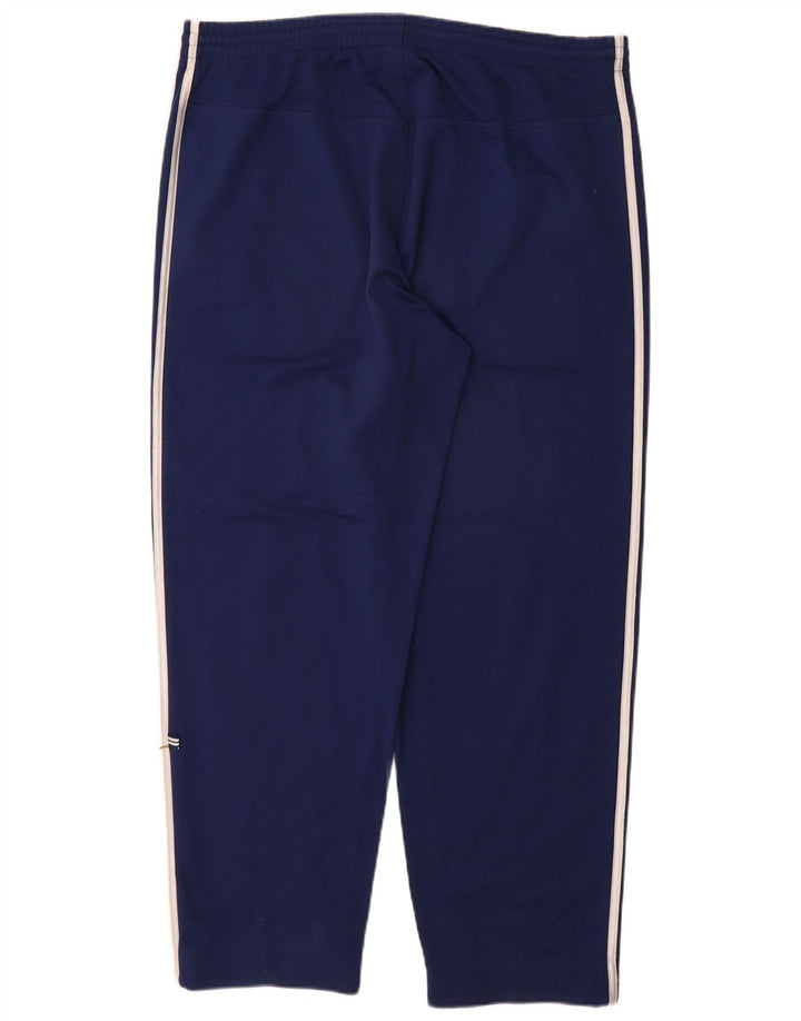 Adidas Pantalon de survêtement pour homme UK 40/42 Bleu marine moyen Polyester
