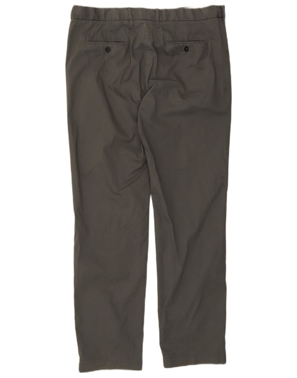 Marks & Spencer Pantalon Chino Coupe Regular Homme W38 L32 Vert Coton