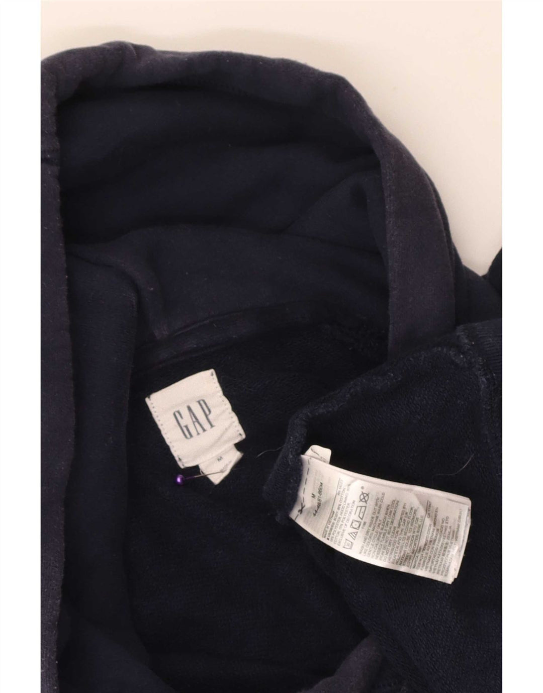 Gap Pull à Capuche Graphique Homme Bleu Marine Moyen Coton