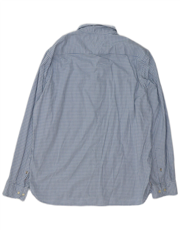 TOMMY HILFIGER Chemise Regular Fit Homme XL Bleu Carreaux Coton