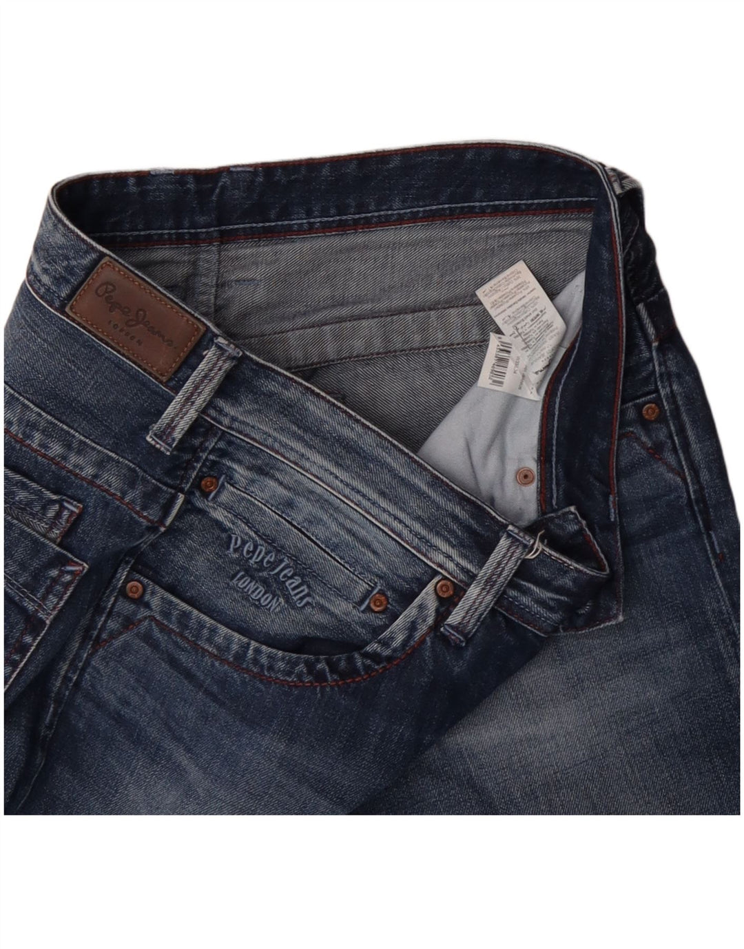 PEPE JEANS Jean droit homme W33 L34 bleu coton