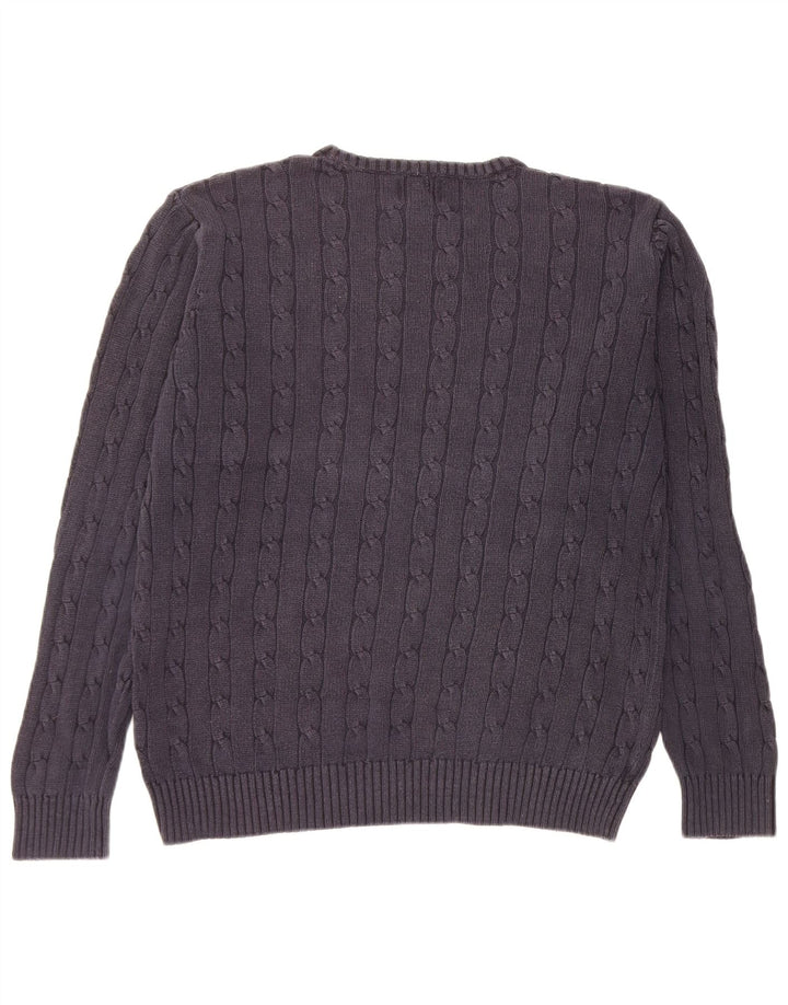 Marks & Spencer Pull à col rond Blue Harbour pour homme, grand bleu marine