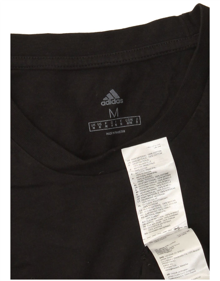 Adidas T-Shirt Homme Haut Noir Moyen Coton