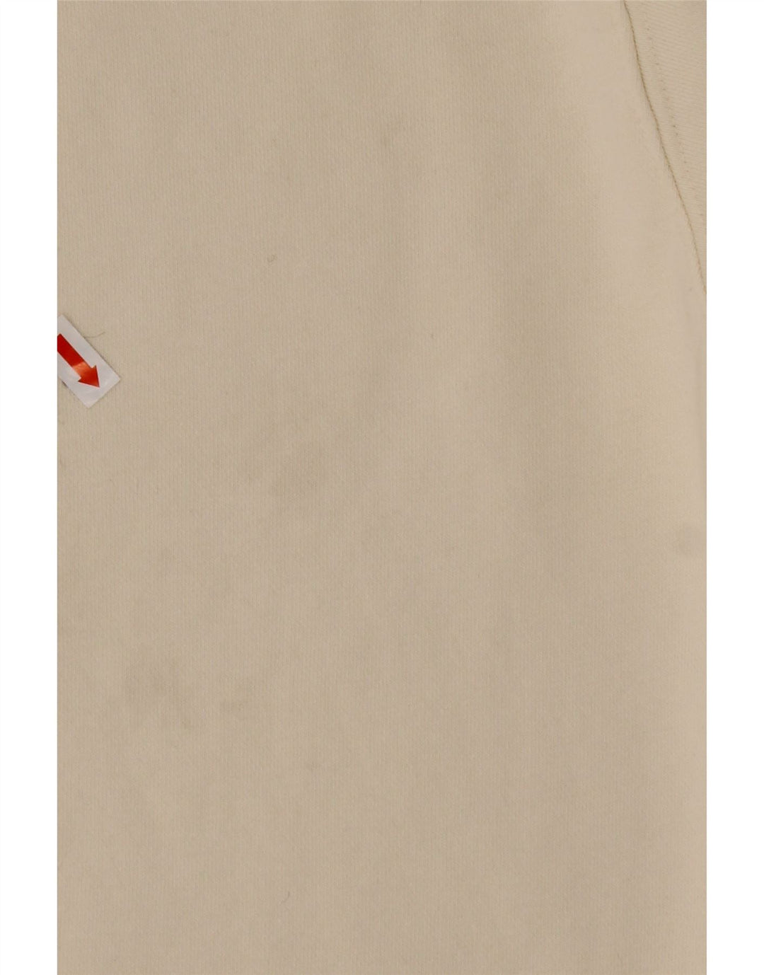 REEBOK Sweat-shirt coupe ample à col zippé pour homme en coton blanc cassé moyen