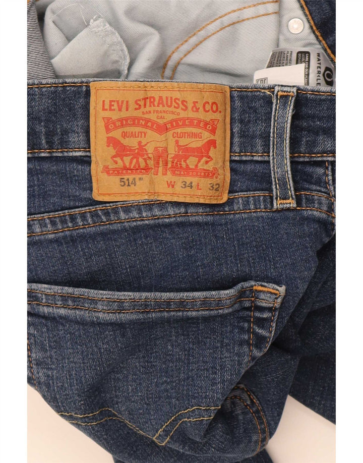 Levi's Jean Slim 514 Homme Bleu W34 L32 Coton