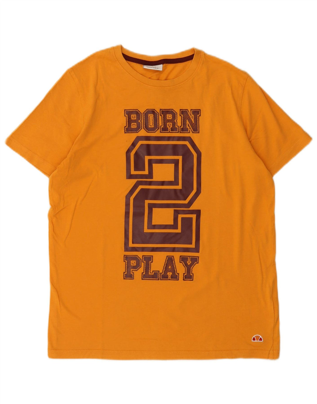 Ellesse T-Shirt Graphique Haut Petit Jaune Coton Homme