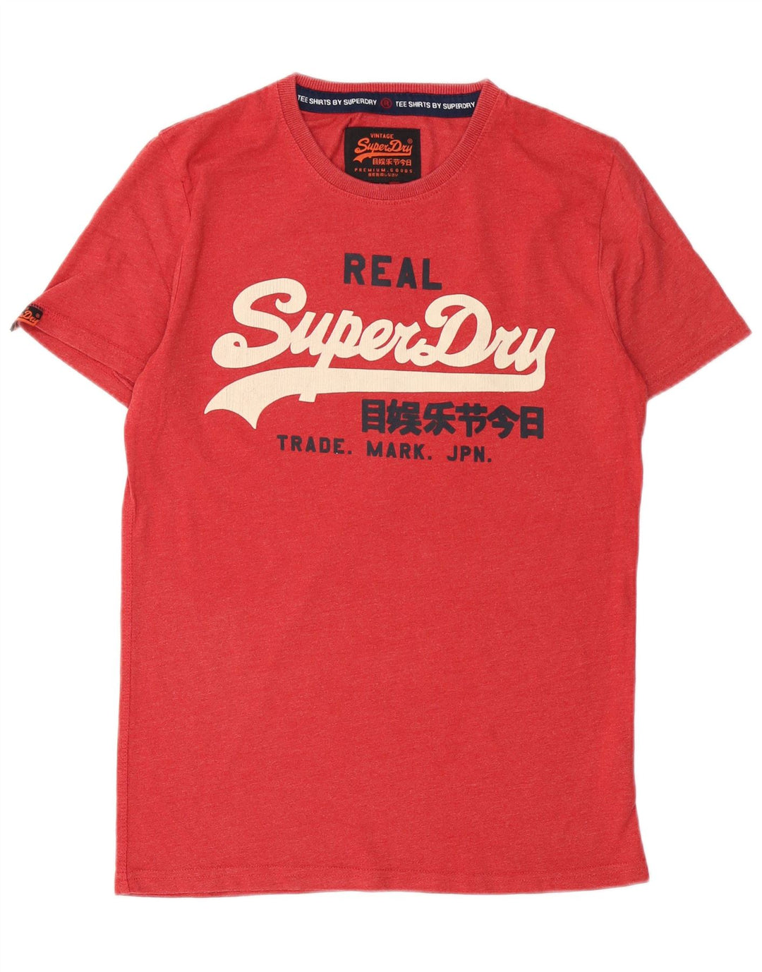 SUPERDRY T-Shirt Graphique Homme Rouge Moyen Coton