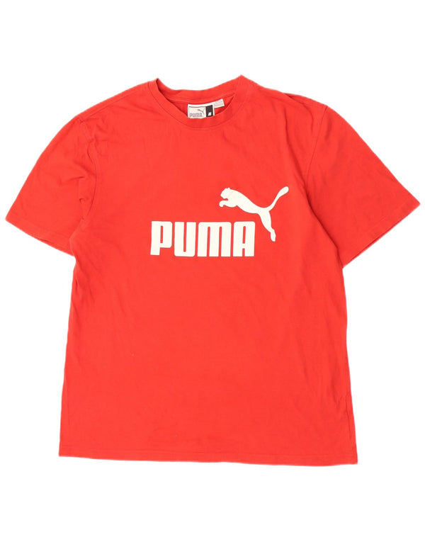 Puma Mens Graphic T-Shirt Top Medium Red