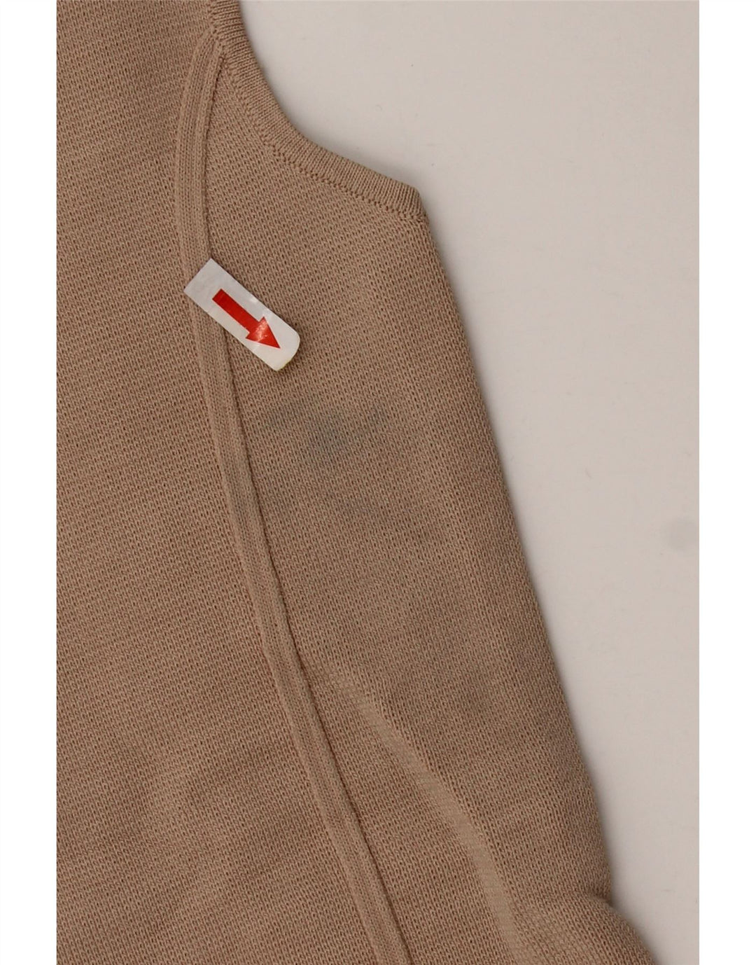 Zara Womens Crop Top UK 12 Nylon Beige Moyen