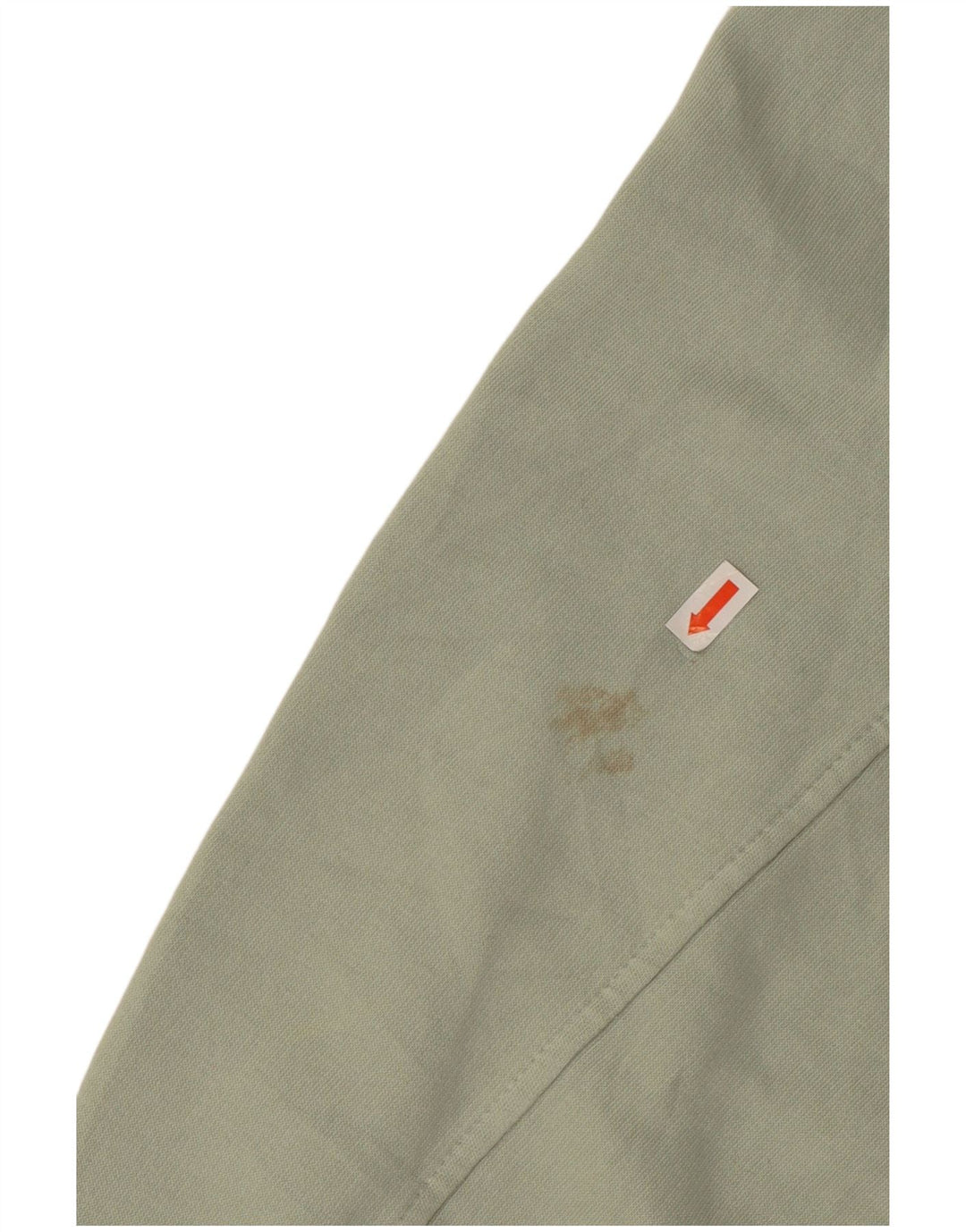 ZARA Femme Sweat-shirt court à manches 3/4 UK 14 Coton vert moyen