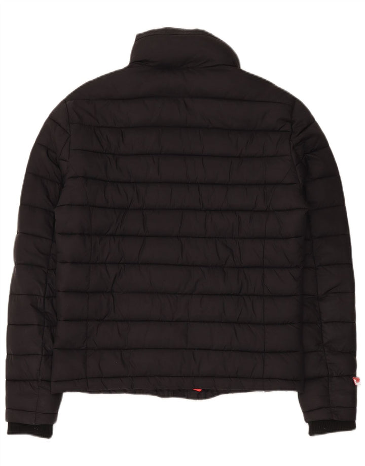 Superdry Veste matelassée pour homme UK 36 Petit nylon noir