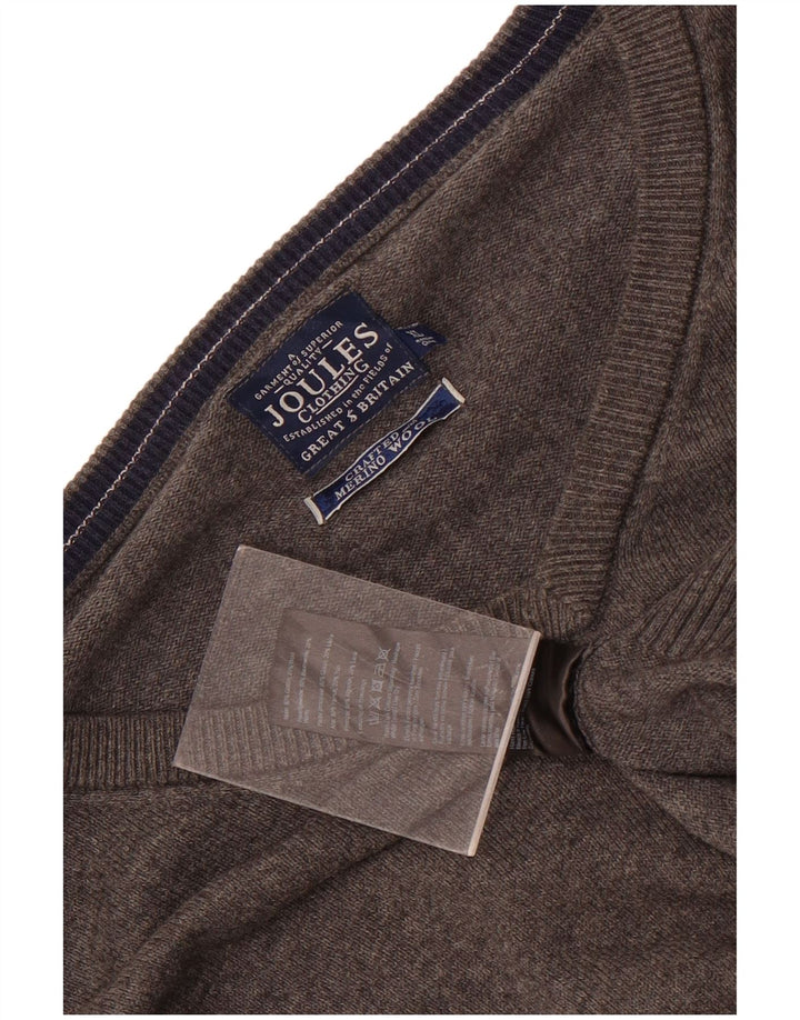 Joules Pull Col V Homme XL Gris Coton