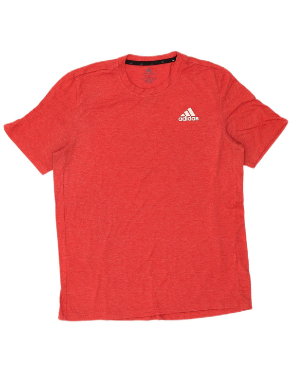 Adidas Homme Aeroready T-Shirt Haut Rouge Moyen Polyester