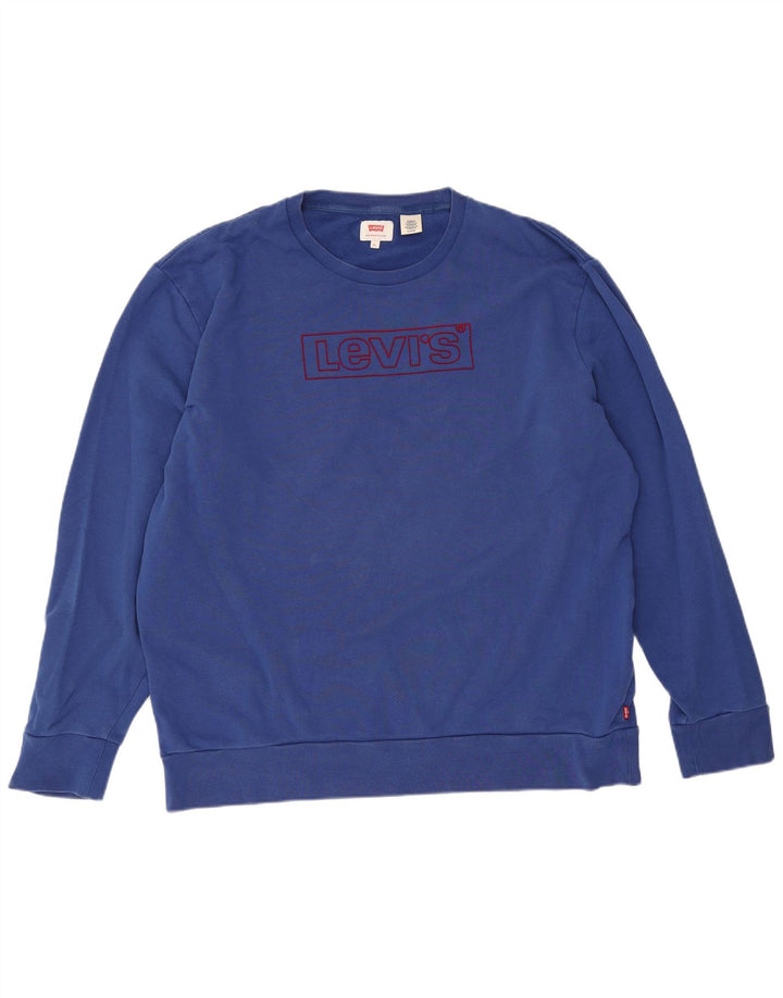 Levi's Sweatshirt Graphic Sweatshirt Jumper XL Homme Bleu Coton