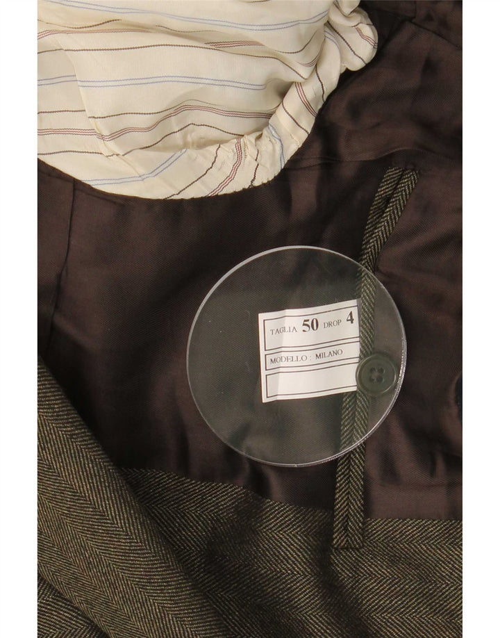 Aquarama Veste Blazer 3 Boutons Homme IT 50 Grande Laine Vierge Verte