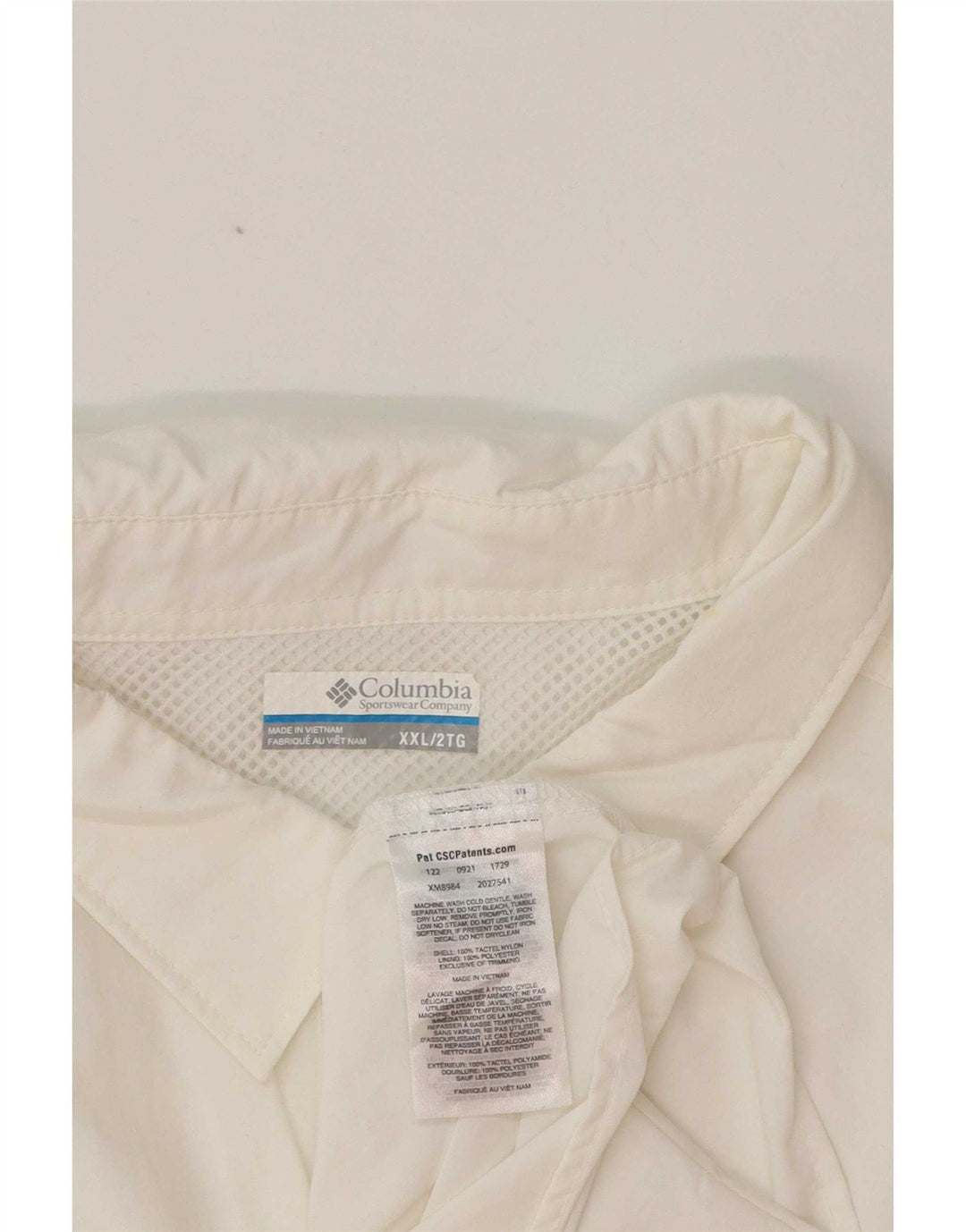 Columbia Chemise Homme 2XL Blanc Nylon
