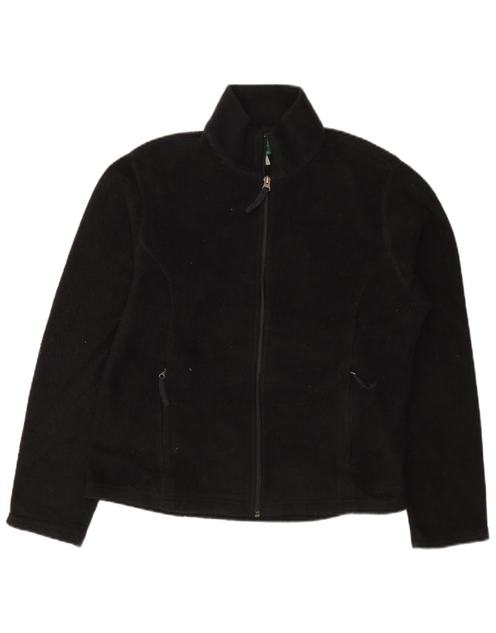 L.L.Bean Veste polaire pour femme UK 14 Medium Noir Polyester