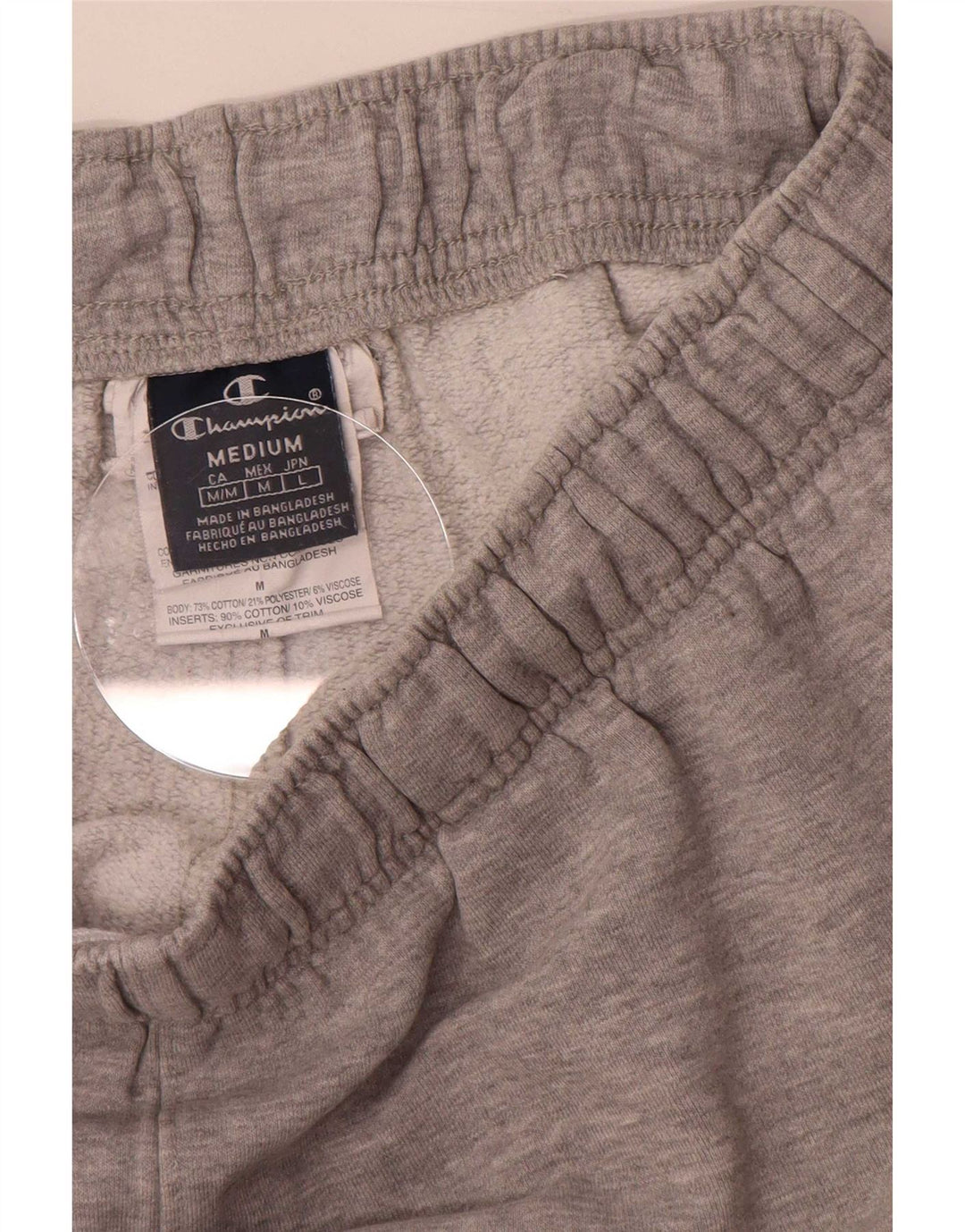 Champion Short de Sport Graphique Homme Gris Moyen Coton