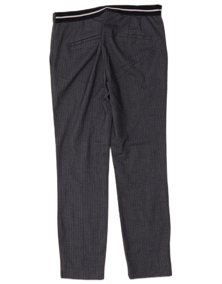 Pantalon de costume slim femme Zara Medium W28 L27 bleu marine à chevrons