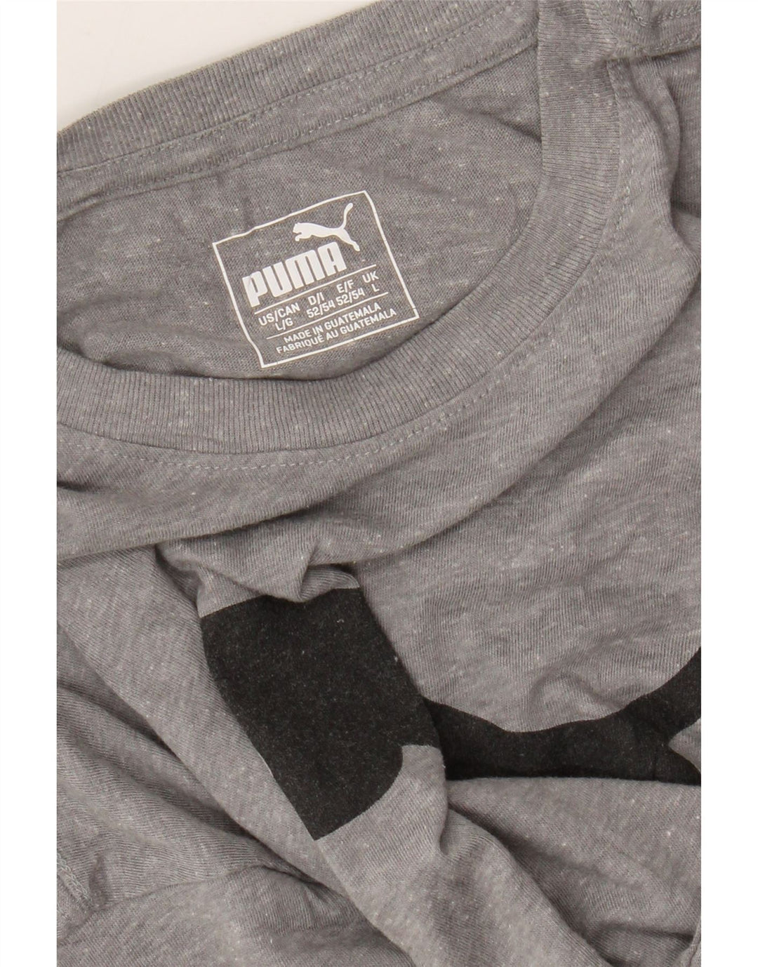 PUMA T-shirt graphique pour hommes, grand, gris moucheté
