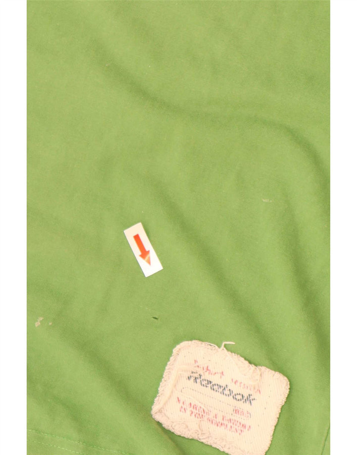 Reebok T-Shirt Graphique Homme Petit Vert Coton