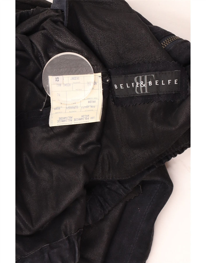 Belfe & Belfe Veste en Cuir Homme IT 52 XL Cuir Noir
