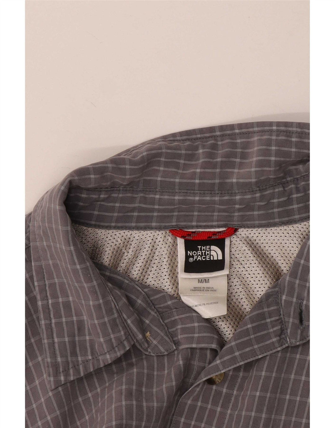 The North Face Chemise à Manches Courtes Homme Gris Moyen Check Modal