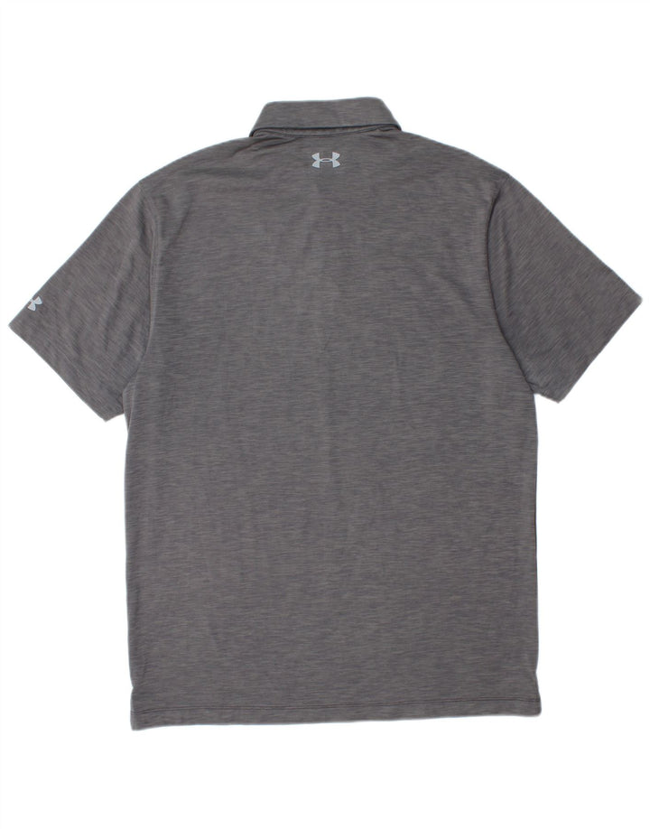 UNDER ARMOUR Polo Heat Gear Homme Gris Moyen Rayé