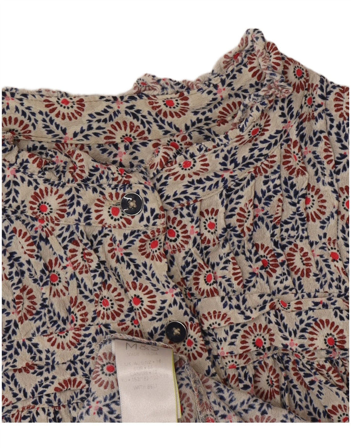 Marks & Spencer Robe à volants pour femme UK 16 Large Bohème multicolore