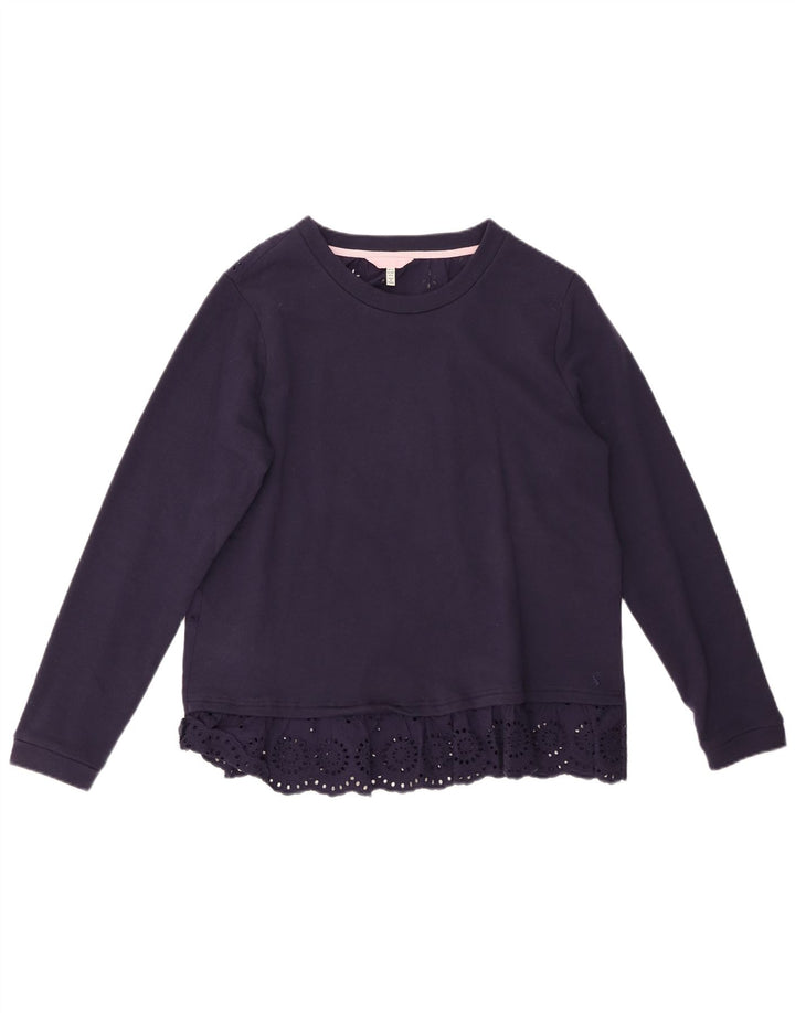 JOULES Chemisier Femme UK 12 Medium Bleu Marine Coton