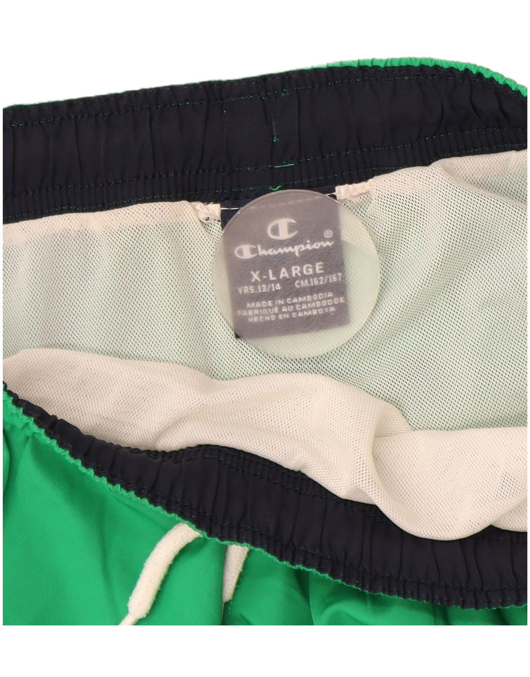 CHAMPION Short de Bain Garçon 13-14 Ans XL Vert