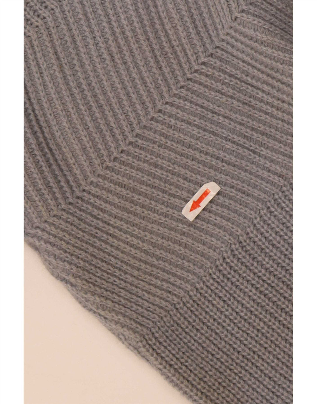 vintage Mens Crew Neck Jumper Pull IT 50/52 Grande laine grise