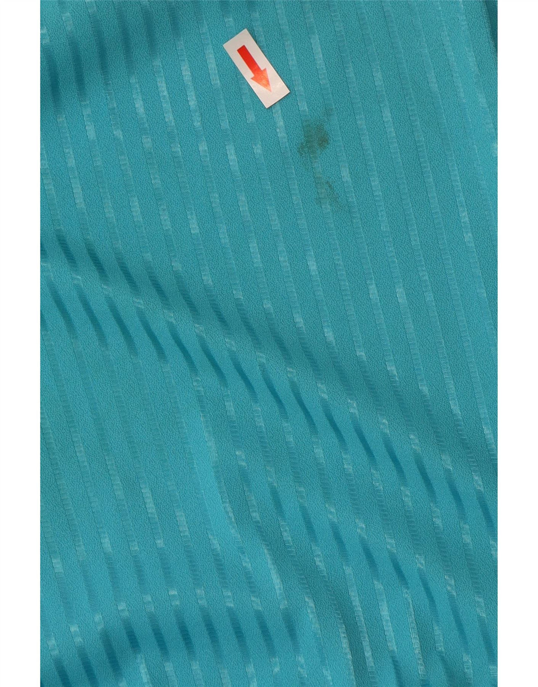 vintage Femme Robe A-Line EU 38 Polyester Rayé Bleu Moyen