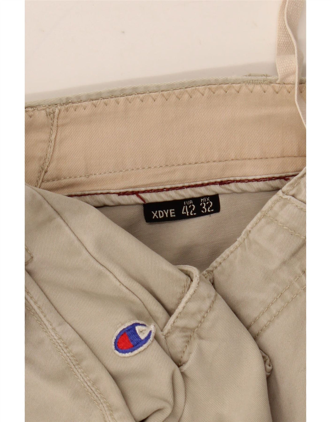 XDYE Pantalon cargo droit pour femme EU 42 Large W34 L31 Beige