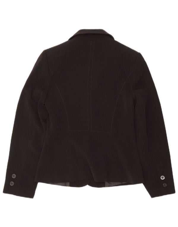 Marks & Spencer Veste blazer à 2 boutons pour femme UK 8 Small Noir Polyester