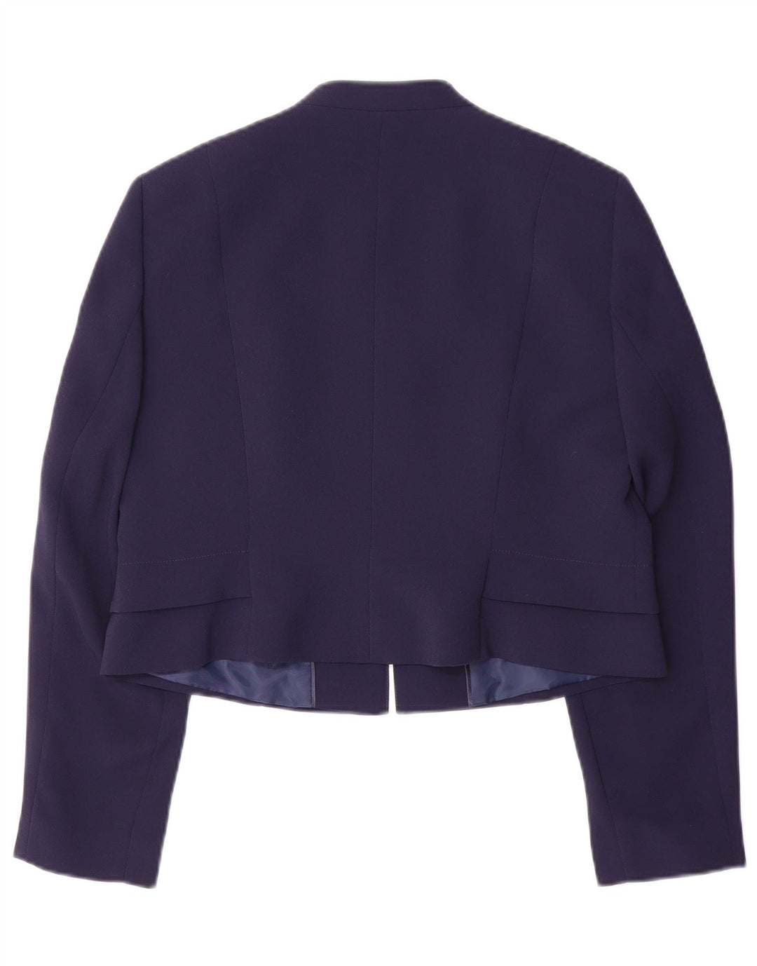 PRECIS Veste blazer courte ouverte pour femme UK 14 Bleu marine moyen Polyester